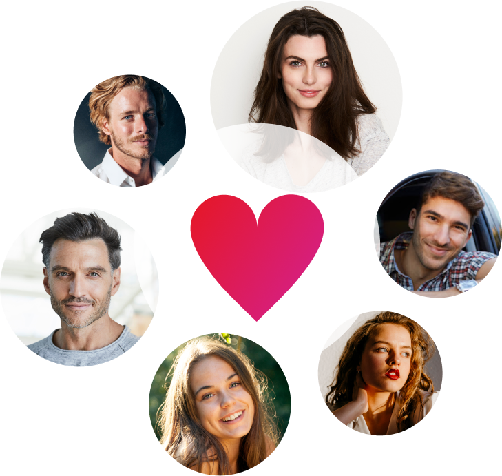 Icons around the heart